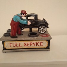 Full Service Mechanical Money Bank JE Stevens