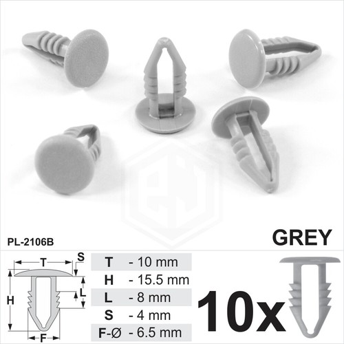 Grey plastic fir tree - x,