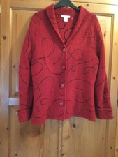 Red Wool  Jacket Deane and White size 10/12
