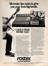 vtg 80s FOSTEX A-8 1/4 INCH 8