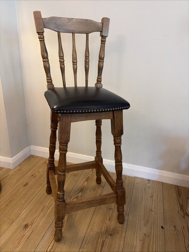 Vintage solid wood bar - vintage, stool