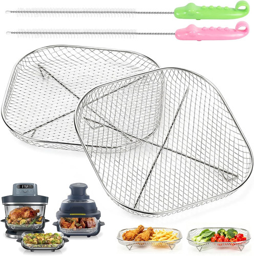 2pcs air fryer crisper - 2pcs, rack