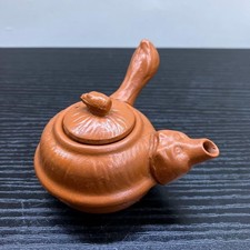 Retro Ceramic Tokoname Raccoon Mug Miniature Teapot Vintage Red Used