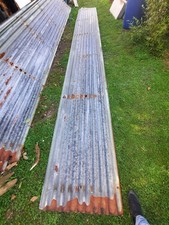 Corrugated Metal Galvanised Roof Wall Cladding Fencing - 6.5 metre lengths