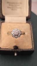 Antique Diamond Daisy Ring set