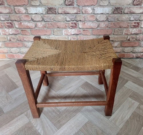 Vintage solid oak rush seat - solid,