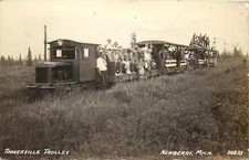 Rppc toonerville trolley - rppc,