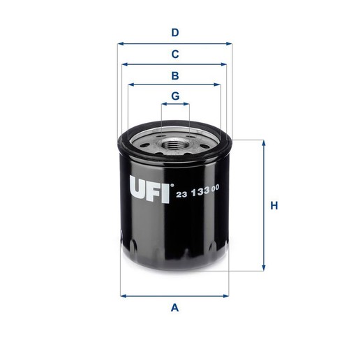 Ufi oil filter spin 92mm - oil, spin-on