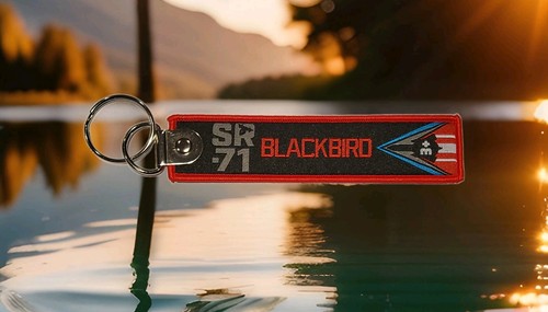 Sr71 embroidered keyring - sr71,