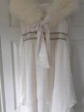 girls monsoon occasion dress  Age 12/13 and coordinating Next feather shrug