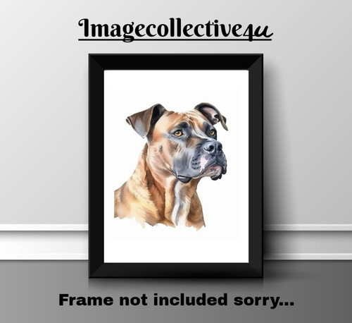 Stafforshire terrier print - stafforshire,