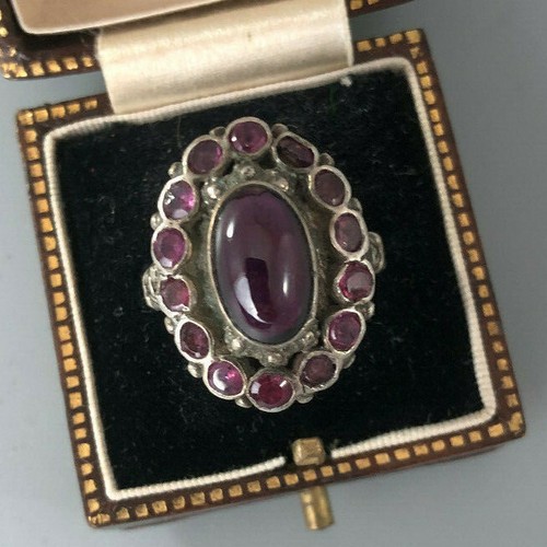 Georgian silver almandine - silver,