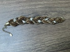 Vintage Laura Ashley Twisted Beads Bracelet Nice Condition