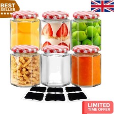 Clear 280ml Hexagonal Glass
