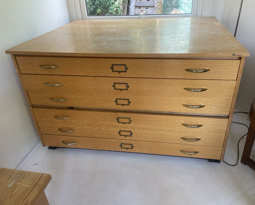Drawer wooden chest of - 6,