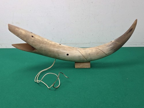 Vintage carved bovine cow - bovine, horn