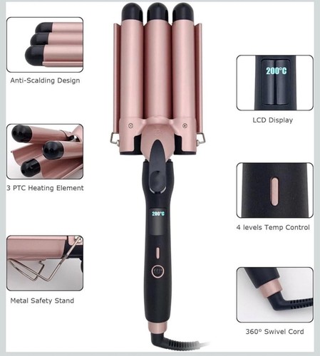 Triple barrel curling wand - triple,