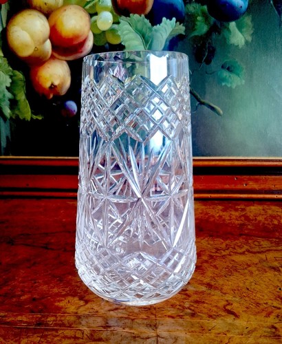 Vintage edinburgh crystal vase - edinburgh,