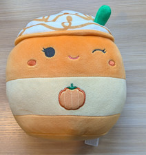 Squishmallow Delindy the Pumpkin Spice Latte 7” Halloween/Autumn NWOT