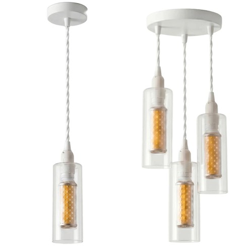 Modern white pendant ceiling - pendant,