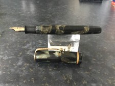 Rare - Parker Duette Moderne Fountain Pen 1930s Canada - Button Filler