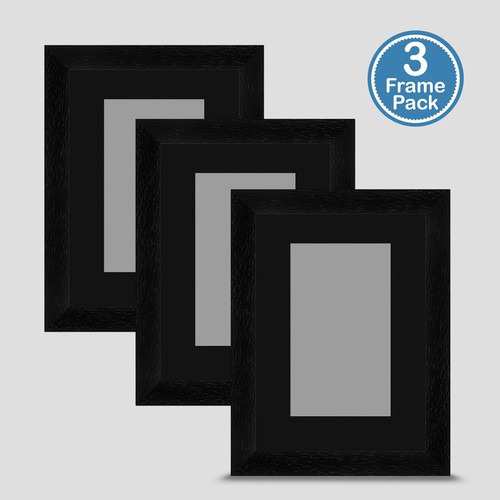 Photo frame black 7x5 inch - 7x5,
