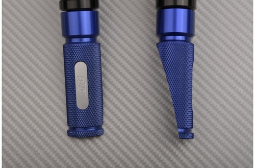 Blue alu pair front - front, foot