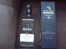 Bains South African Single Grain Whisky - Empty Bottle in Presentation Box