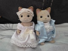 Sylvanian families 1985 bride and groom Vintage rare 