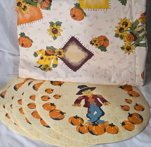 Vintage fall scarecrow - vintage,
