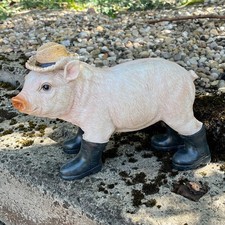 Pig Garden Ornament Farm Animals Resin Statue Outdoor Decoration Collectable