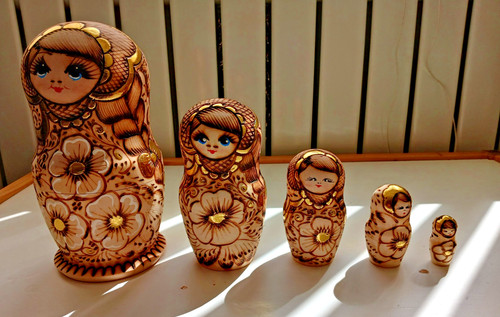 Russian doll nesting set - russian,