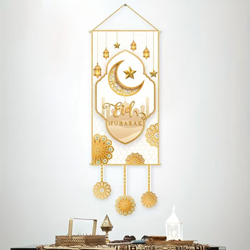 Eid mubarak hanging flag - eid,