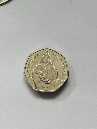 Gibraltar christmas 50p coin - gibraltar,