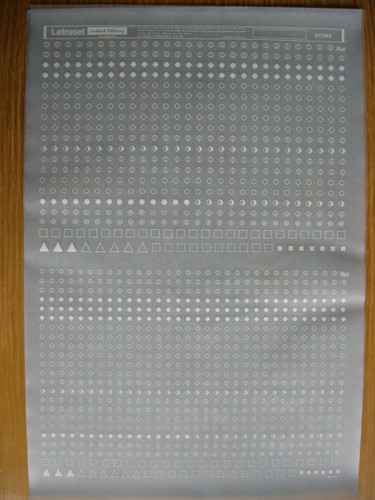Letraset symbols 24pt - 24pt, &