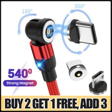 3 In 1 Magnetic Fast Charging USB Cable Phone Charger for iPhone Type-C Micro