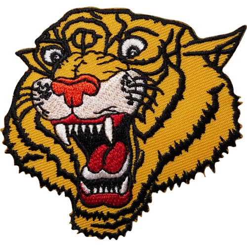 Tiger head embroidered - head, iron