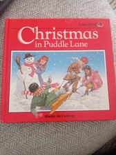 Christmas in Puddle Lane, Sheila K. McCullagh Hardcover Square Book. 1st Edition