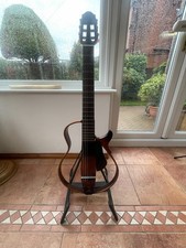 yamaha SLG200n silent guitar together with original gig bag, manual, headphones