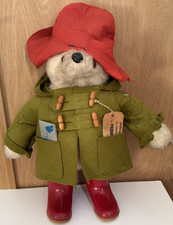 Gabrielle Paddington Bear 1972 Red Dunlop Boots Luggage Tag Care Card Vintage