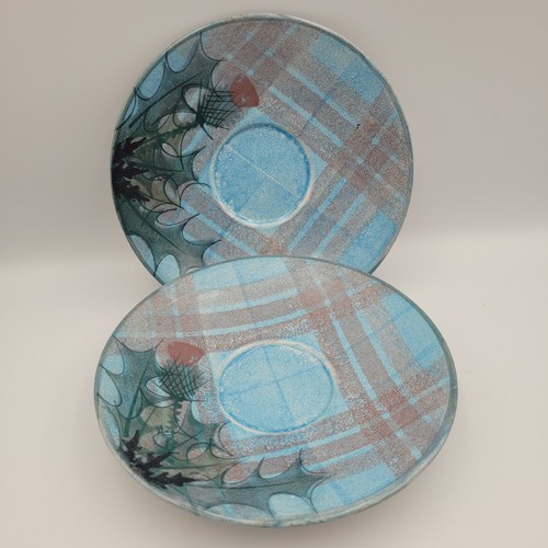Tain pottery tea - tea, saucers