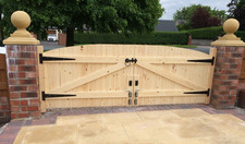 Wooden driveway gates heavy - wooden,