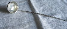 Vintage Silver Plate Twisted Stem Toddy Ladle