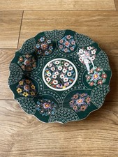 Turkish Kütahya Hand Painted Signed Ceramic Bowl Fruit Wall Decor Art