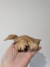 Hand-carved Wooden Duck Made