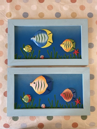 Wooden fish pictures - wooden,