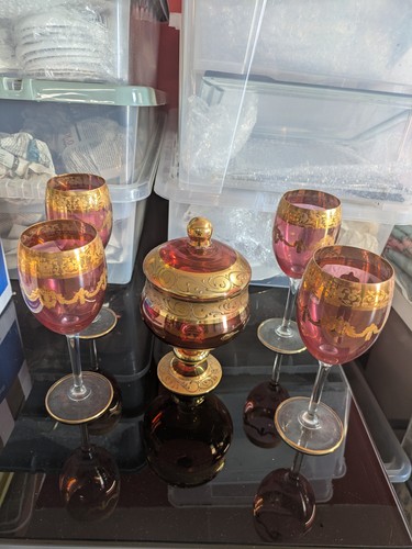 Vintage italian cranberry - italian,