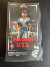 Invasion USA (VHS) 1985 Chuck Norris, Richard Lynch Action Movie Classic
