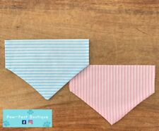 Stripe Slide On Dog Bandanas