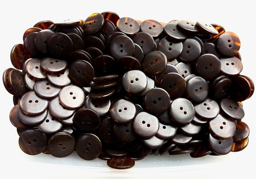 Buttons 23mm 36l brown - buttons,
